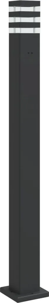 Lampe d'allée 110 cm anti-corrosion avec prise pour outils jardin