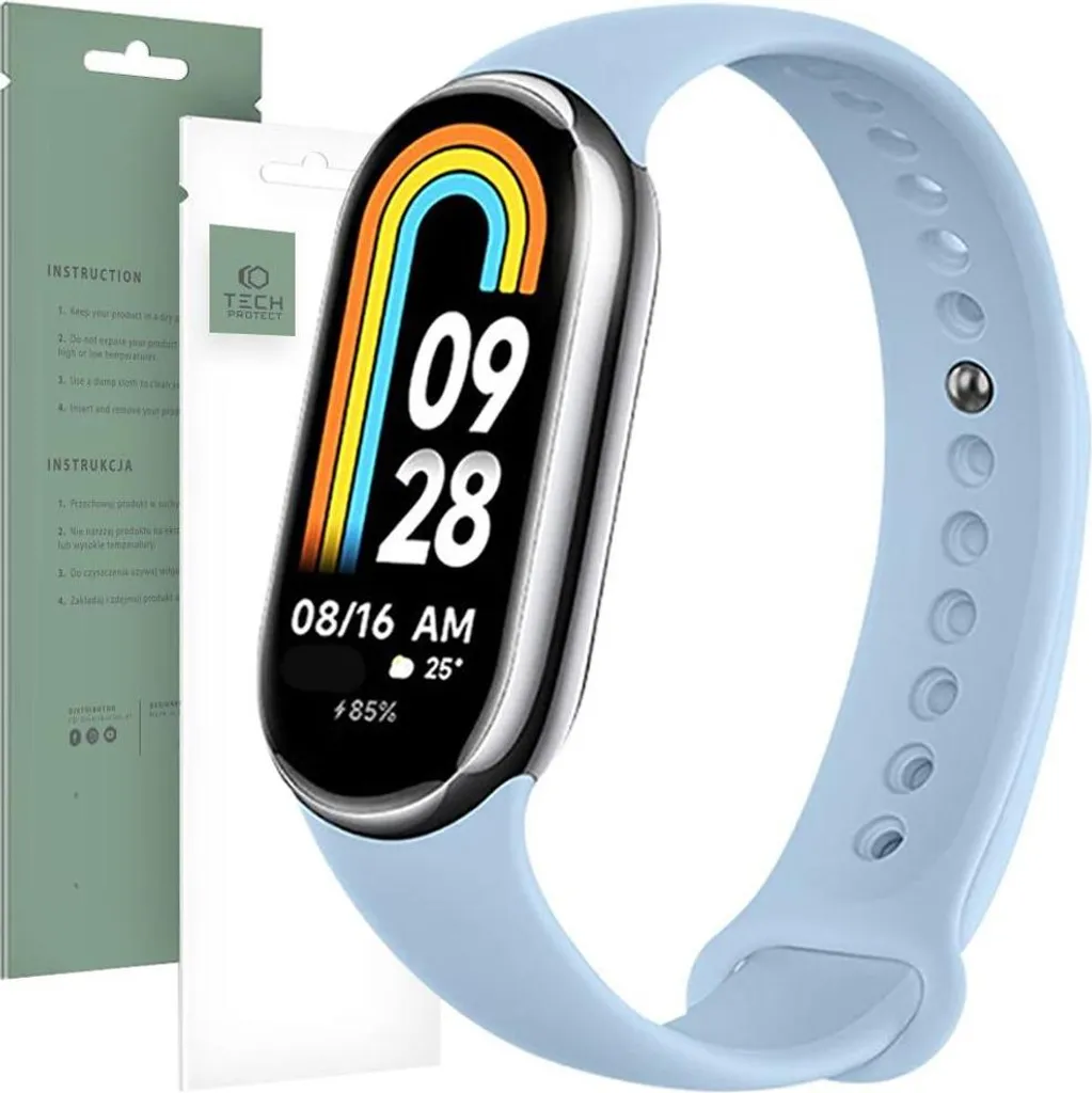 Cinturino Elegante Xiaomi Smart Band 9 / 8 Iconband Blu Cielo