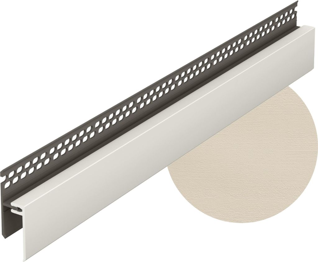 VOX KERRAFRONT Obere Belüftung - Lüftungsprofil für Fassadenpaneele - PVC - UV-beständig - 3,00 m - Mastic