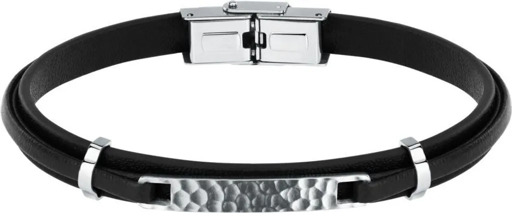 Bracelet Homme Sector SZV116 en Acier Noir 21 cm - Design Italien Chic