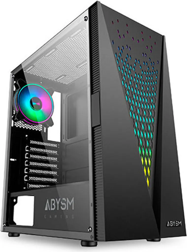 Abysm Danube Kolpa Case PC Gaming ATX Vetro Temperato Nero ARGB