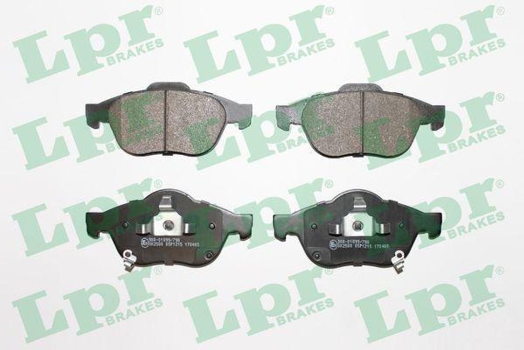 LPR 05P1215 Bremsbelagsatz, Scheibenbremse OE 0446505050 kompatibel mit Avensis