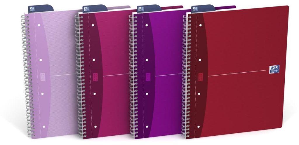 Oxford 100102978, Einfarbig, Pink, Fuchsie, Rot, A4, Matt, Produktbild 