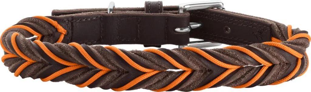 Collier anti-irritation Hunter Solid Education Cord 40 cm marron