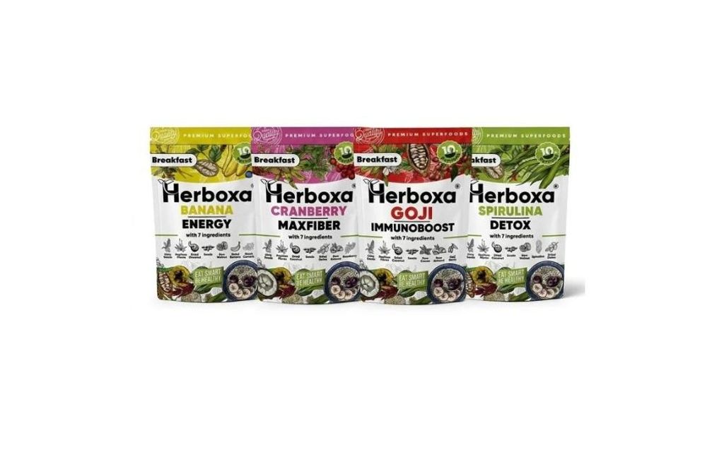 Herboxa Superfoods-Bundle – 4 Produkte – Das komplette gesunde Frühstück für über 1 Monat