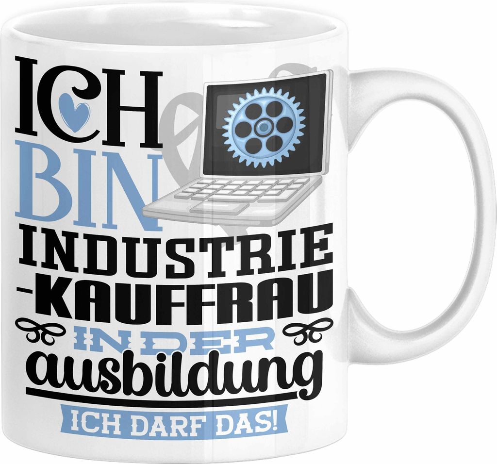 Industriekauffrau Ausbildung Start Geschenk Tasse Ich Bin Produktbild 