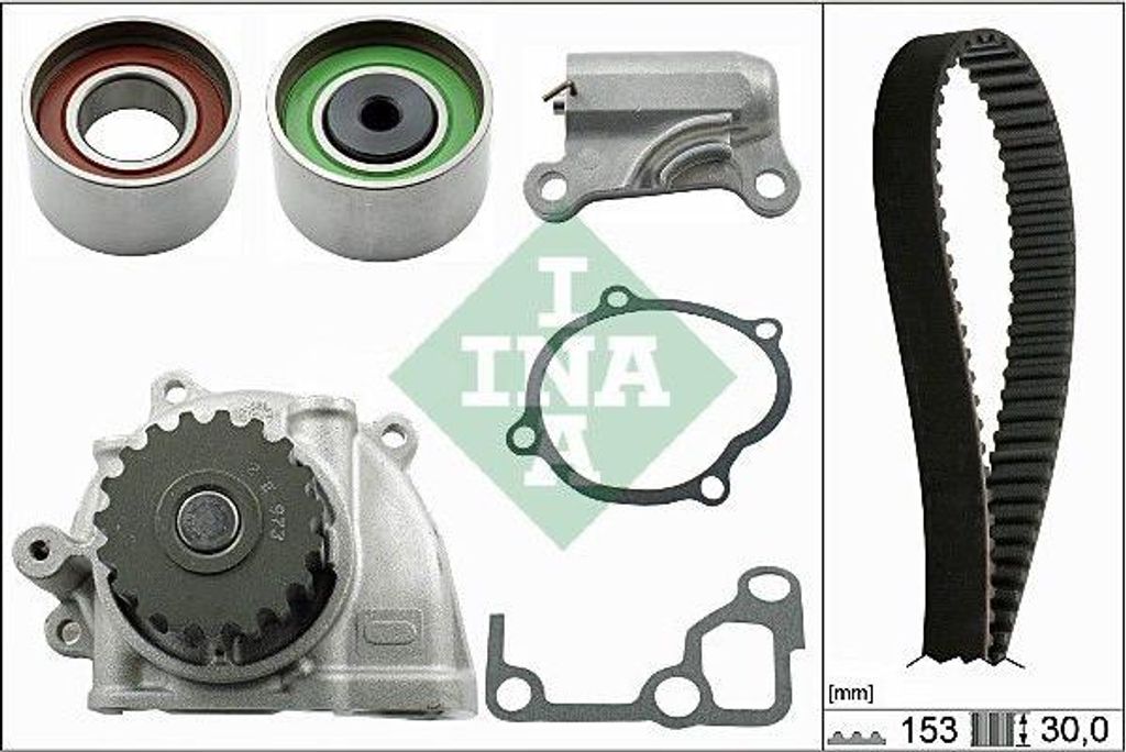 INA 530 0477 30 Wasserpumpe + Zahnriemensatz OE RF2A12205C9A kompatibel mit 6, MPV