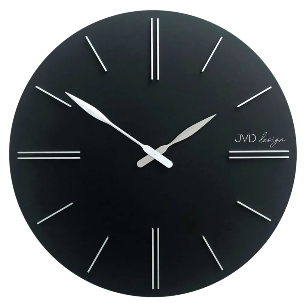 Horloge murale lisible JVD HC38.3 - Cadran blanc épuré et cadre robuste