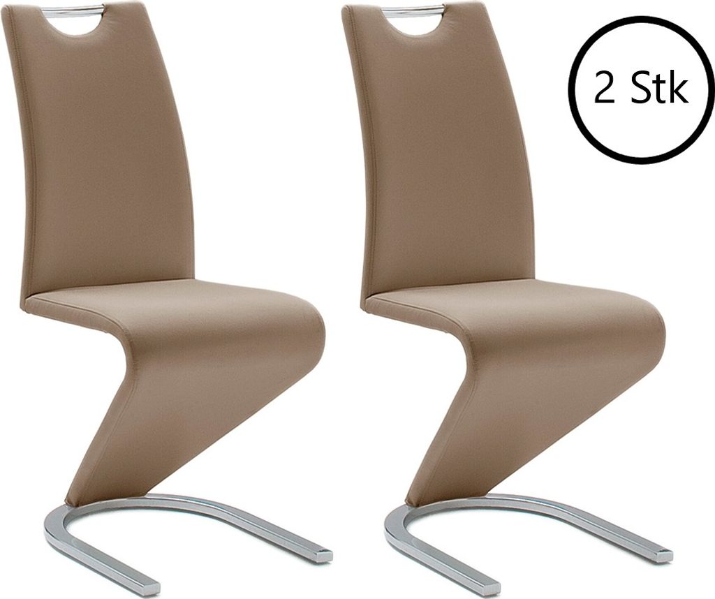 Esszimmerstuhl >Pupik I< (2er Set) in Cappuccino aus Produktbild 