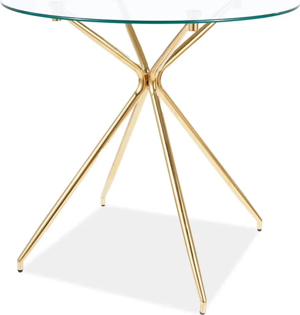 Table à manger ronde OTO transparente pour agrandir votre coin repas chic
