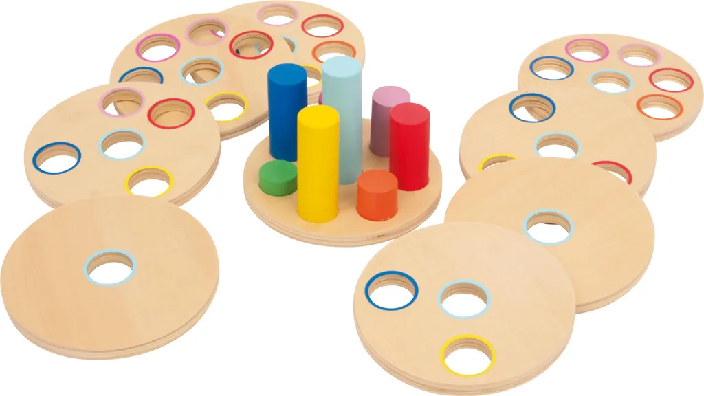 Jouet Montessori Logisteck Nature pour apprendre les formes et couleurs