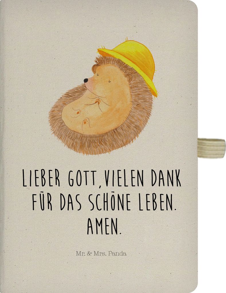 Mr. & Mrs. Panda Tagebuch Igel Beten - Transparent - Geschenk, Reisetagebuch, Amen, Leben, Journal, Genießen, Lustige Sprüche, notizbuch, Gott, K...