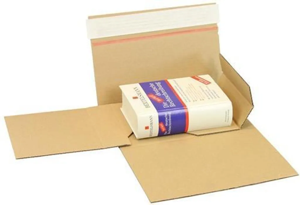 Carton livre A5 hauteur variable 10-50mm qualité 1.20 B brun robuste