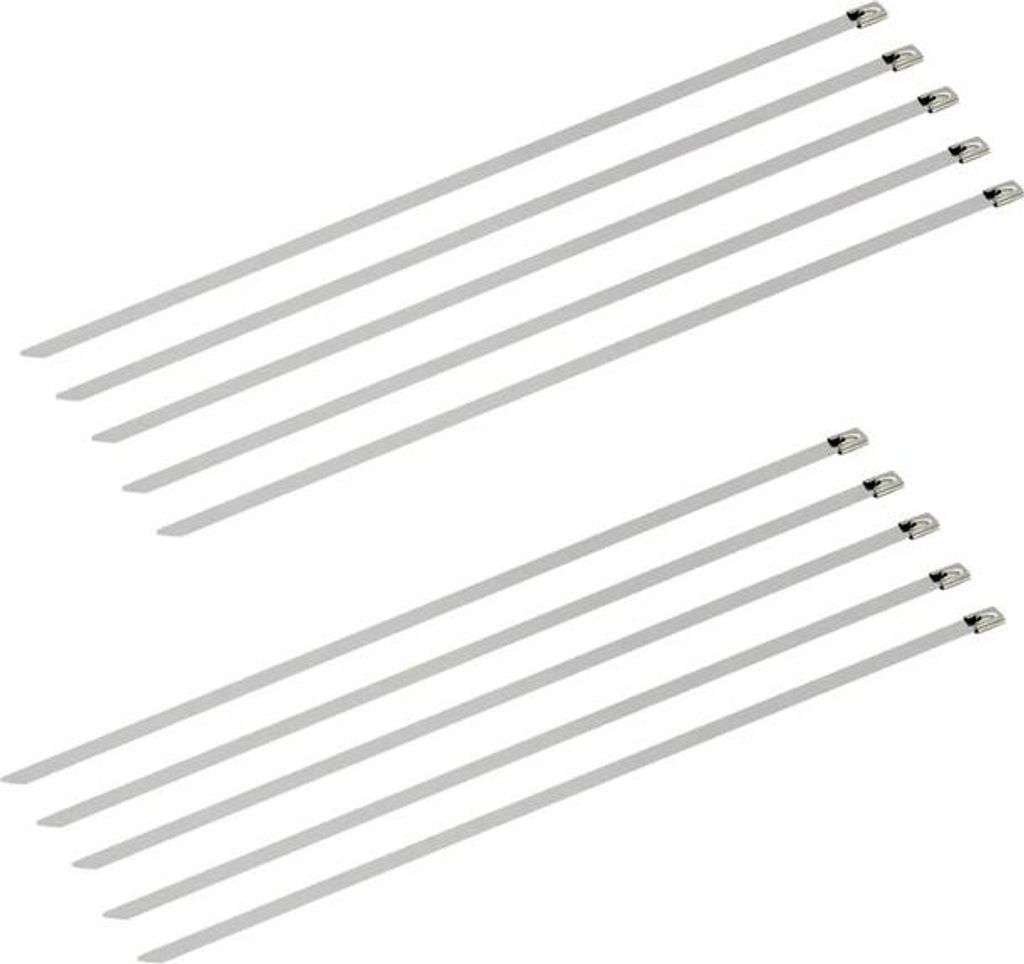 Schwaiger Edelstahl-Kabelbinder 7,9 x 250 mm 10 Stück Produktbild 