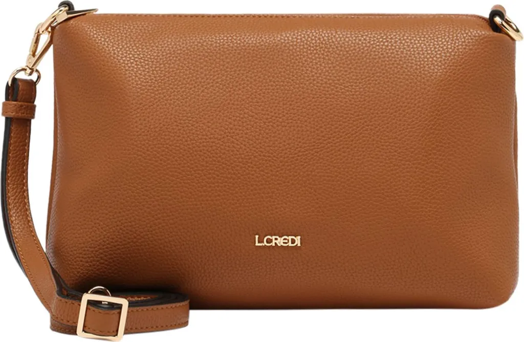 L.CREDI borsa a tracolla Ella Crossbody Bag Cognac marrone