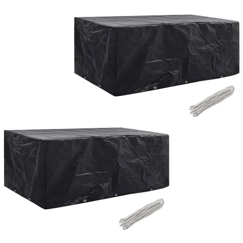 Housse de jardin 10 oeillets vidaXL pour ensemble polyrotin 8 places