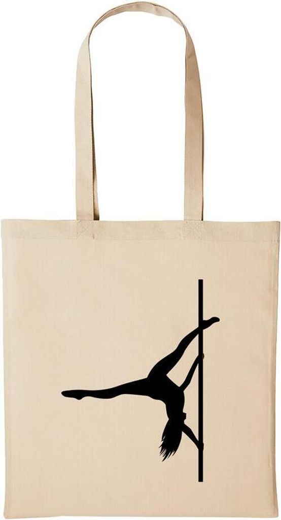 Huuraa Baumwollbeutel Y Girl Striptease Poledance Geschenk Einkaufstasche Natural 10 Liter Baumwolle Y Girl Striptease Poledance Accessoire