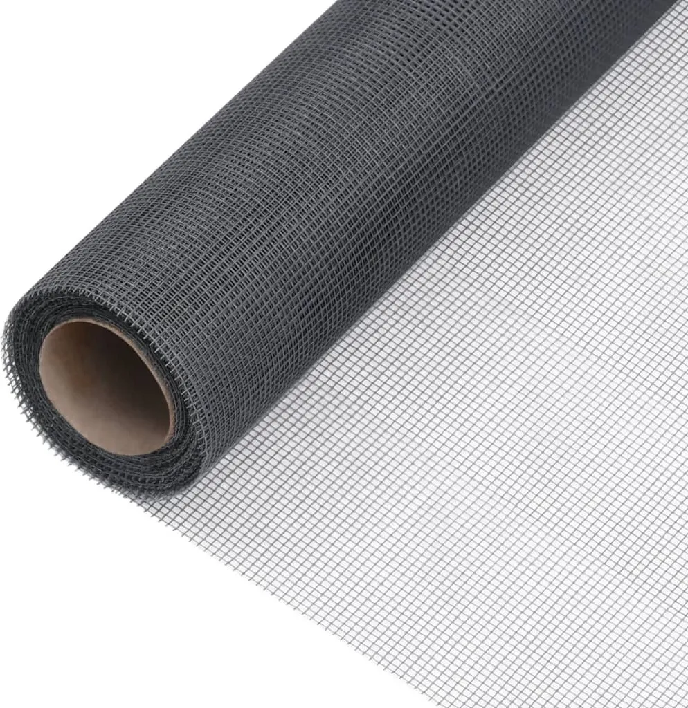Zanzariera in fibra di vetro 80x2000 cm grigio