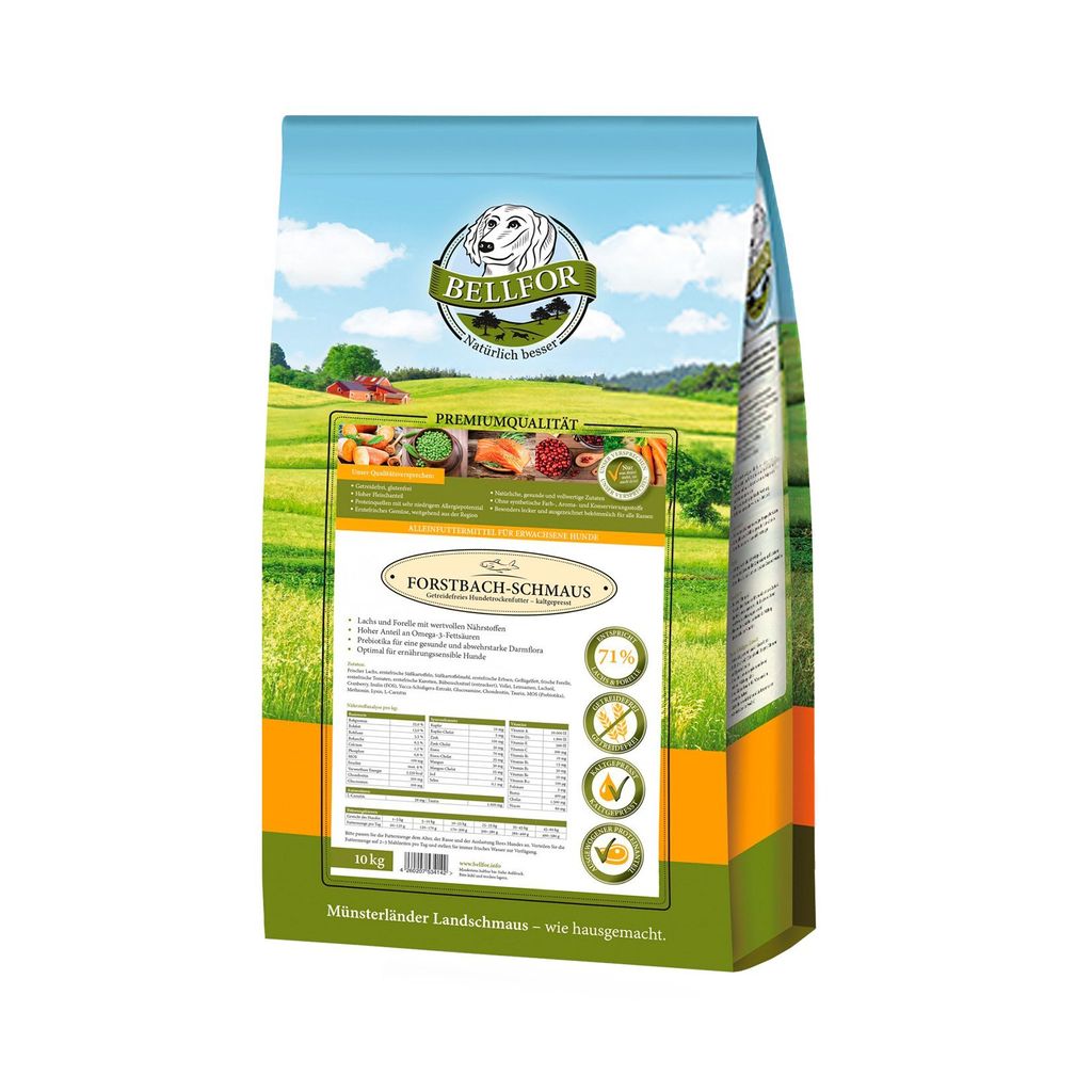 Bellfor Forstbach-Schmaus - Lachs & Forelle - getreidefrei Produktbild 