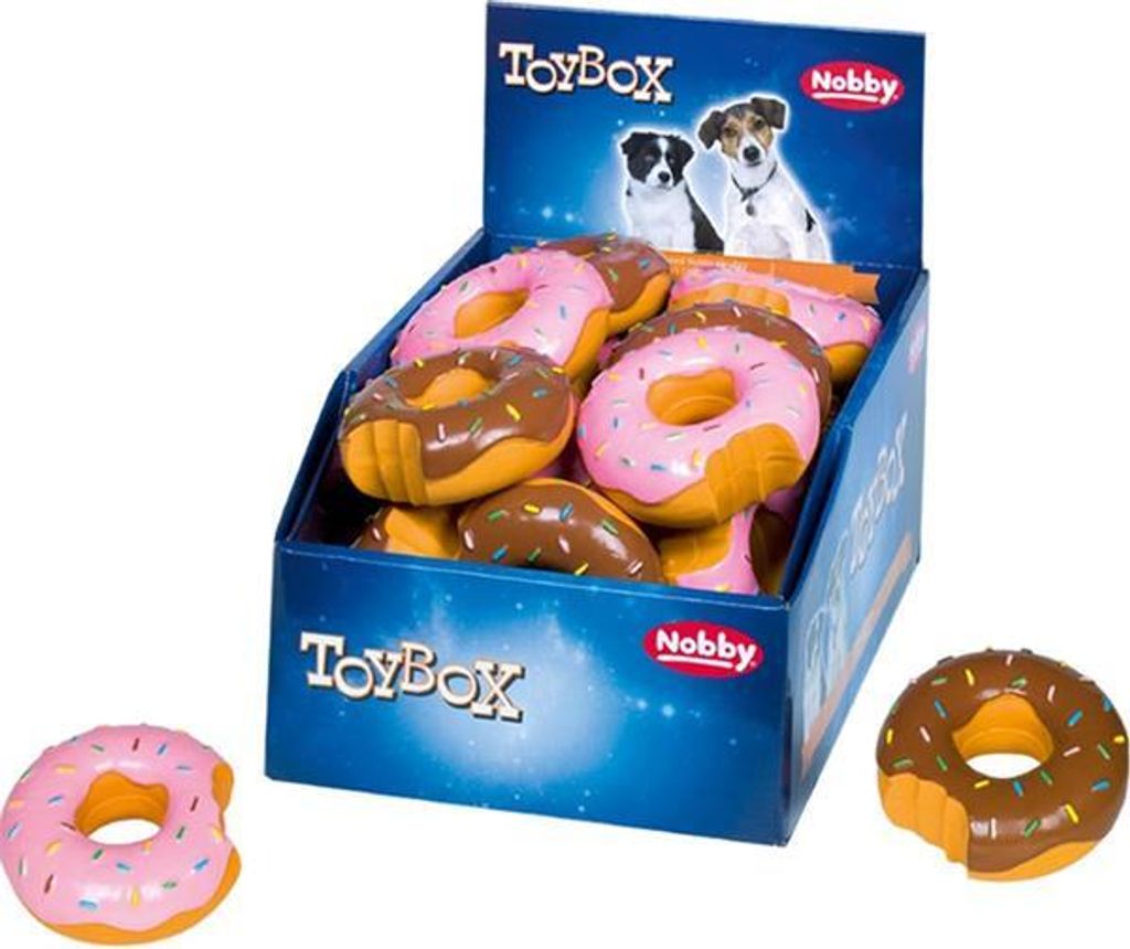 Hračka latex donut Nobby 10cm mix Obrázek produktu 