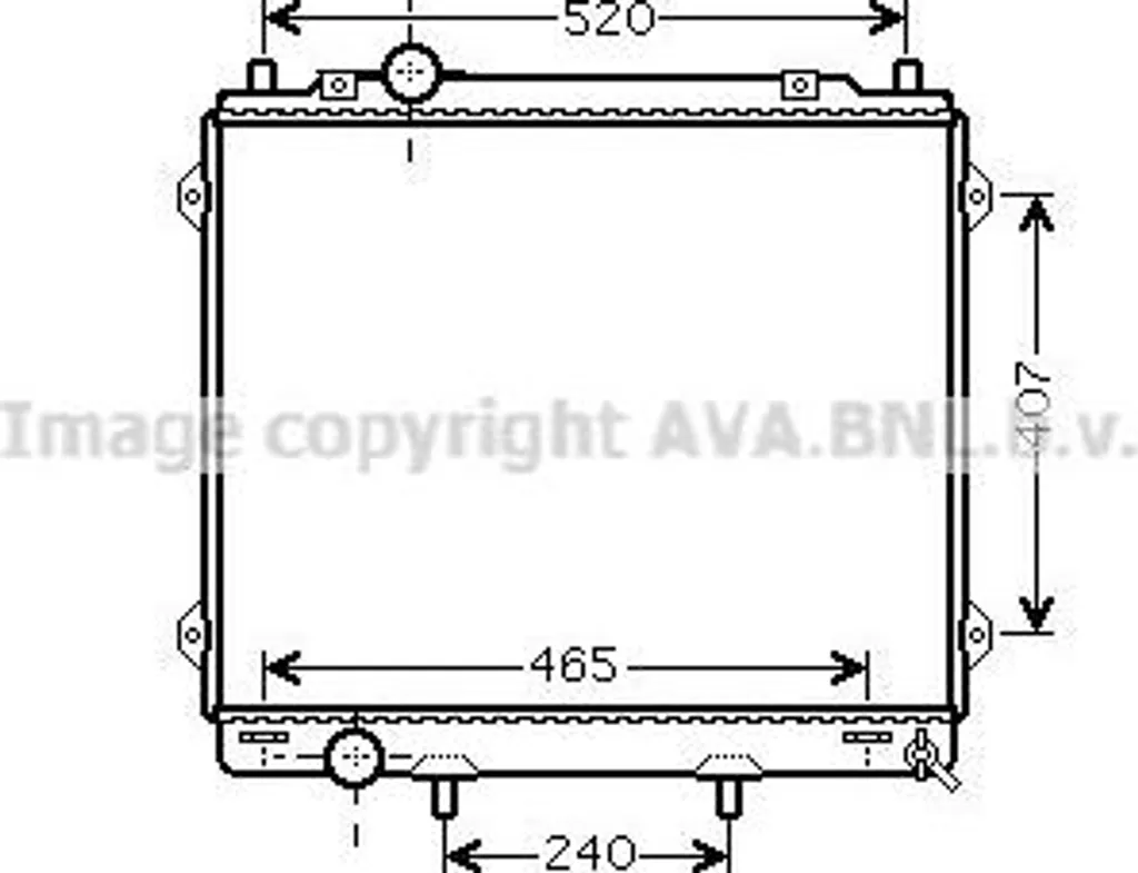 Radiateur moteur AVA HY2162 contre surchauffe Terracan - OE 25310H1920