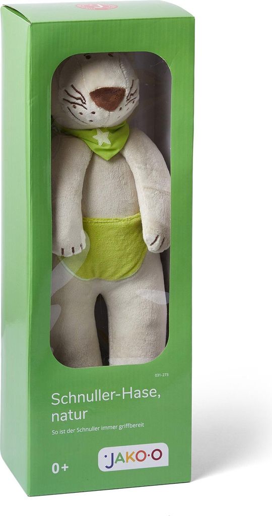 Haba Kuscheltier Schnullerhase natur - weicher Plüsch Produktbild 