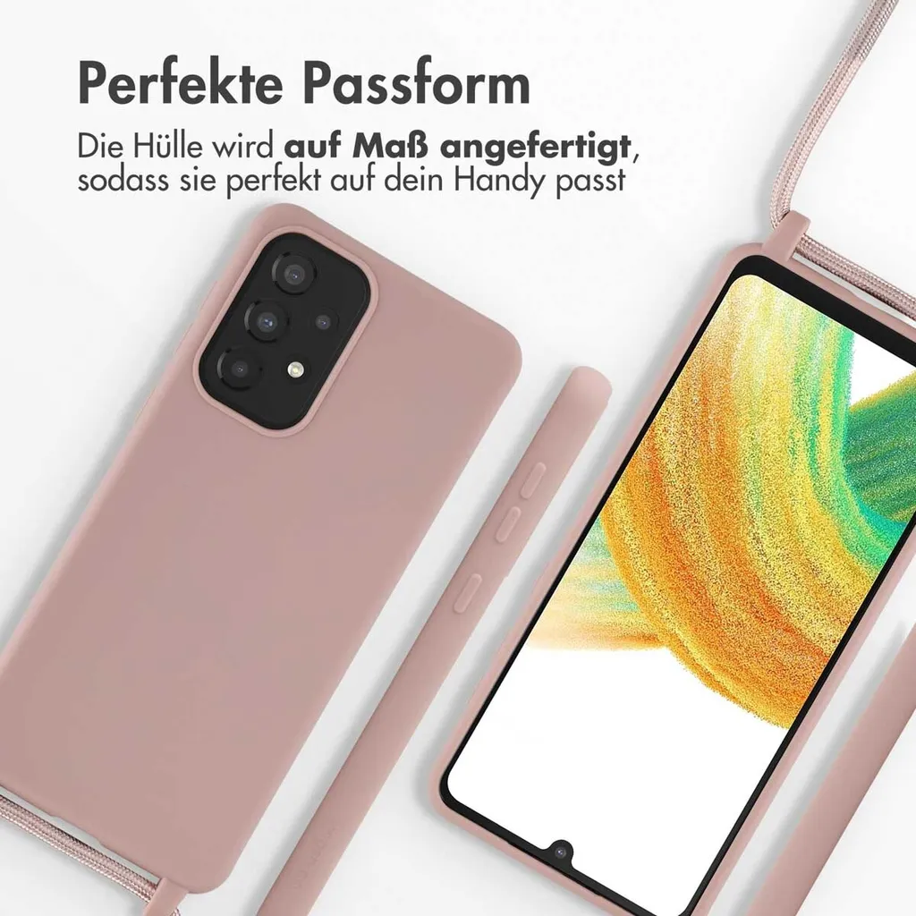 Offerta Cover iMoshion Samsung A33 Rosa Sabbia con Cinturino - 5