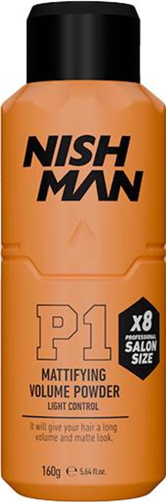 Nishman | Haarpuder P1 - 160g - Volumen - Mattes Finish - Professionelles Styling für Männer