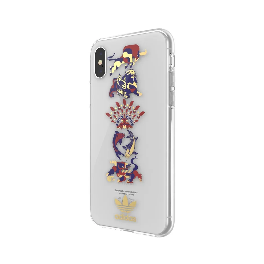 Adidas iPhone X XS Case CNY Edition - Cover Trasparente di Tendenza - 2