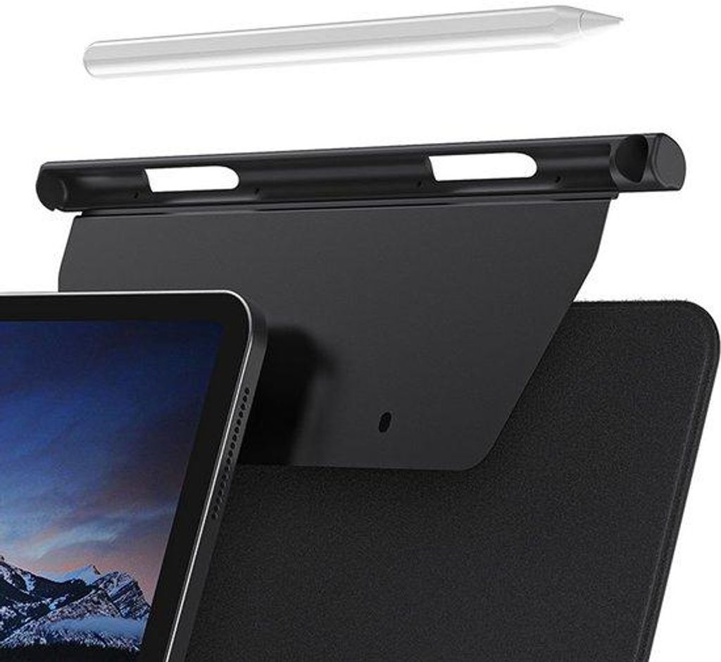 Magnetische Pennenhouder, geschikt voor iPad-hoesjes, zwart, klein.