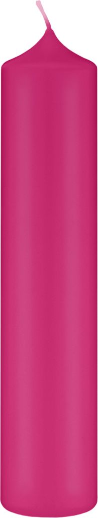 Altarkerzen, Kaminkerzen Fuchsia Pink 300 x Ø 60 mm, 4 Stück, Kerzen mit Dornbohrung in RAL Kerzengüte Qualität