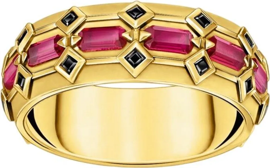 Bague en Argent Thomas Sabo Rebel at Heart Unie Anneau Large Taille 50