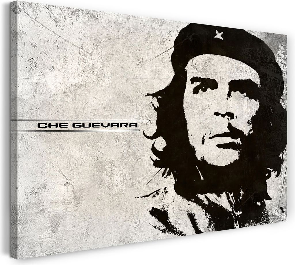 Leinwandbild (80x60cm): Che Guevara, echter Holz-Keilrahmen inkl. Aufhänger, handgefertigt in Deutschland
