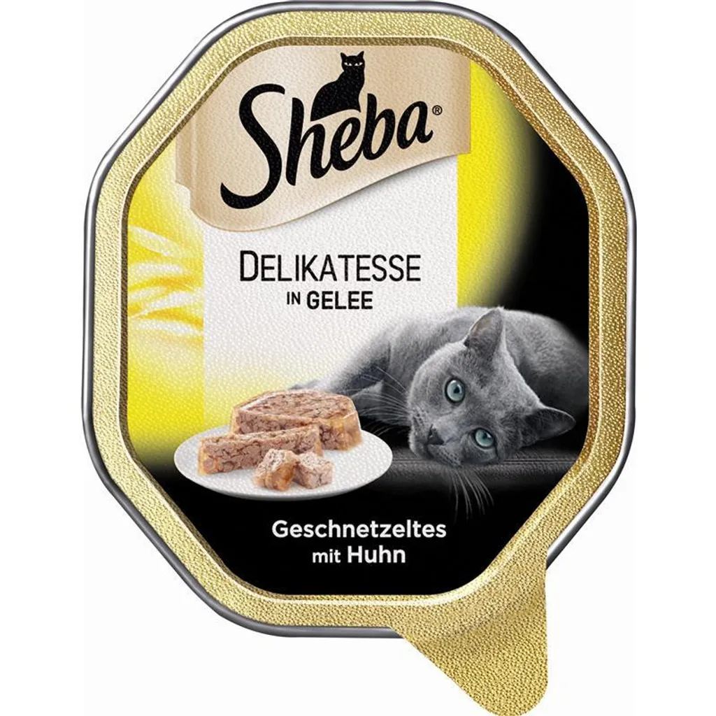Sheba Effiloché de Poulet en Gelée 85g : Solution pour Chat Difficile