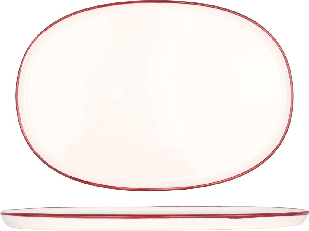 Bonna Servierschale - Linea Burgundy - Porzellan - 34 cm