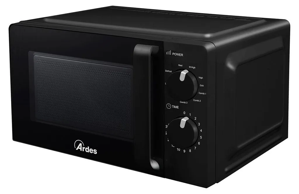 Four Micro-ondes Ardes 20L Gril Puissant 900W Noir Modèle AR6520G
