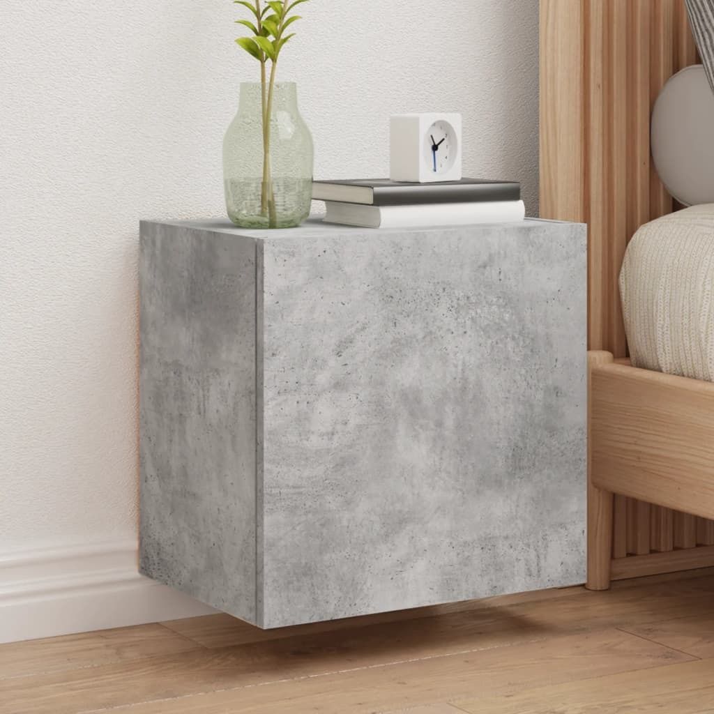 TV-Wandschrank Betongrau 40,5x30x40 cm Holzwerkstoff 836902