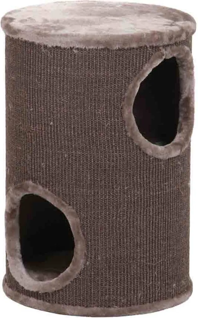 Panier pour chat Tonneau rond DE LUXE Nobby Starsystem coloris gris