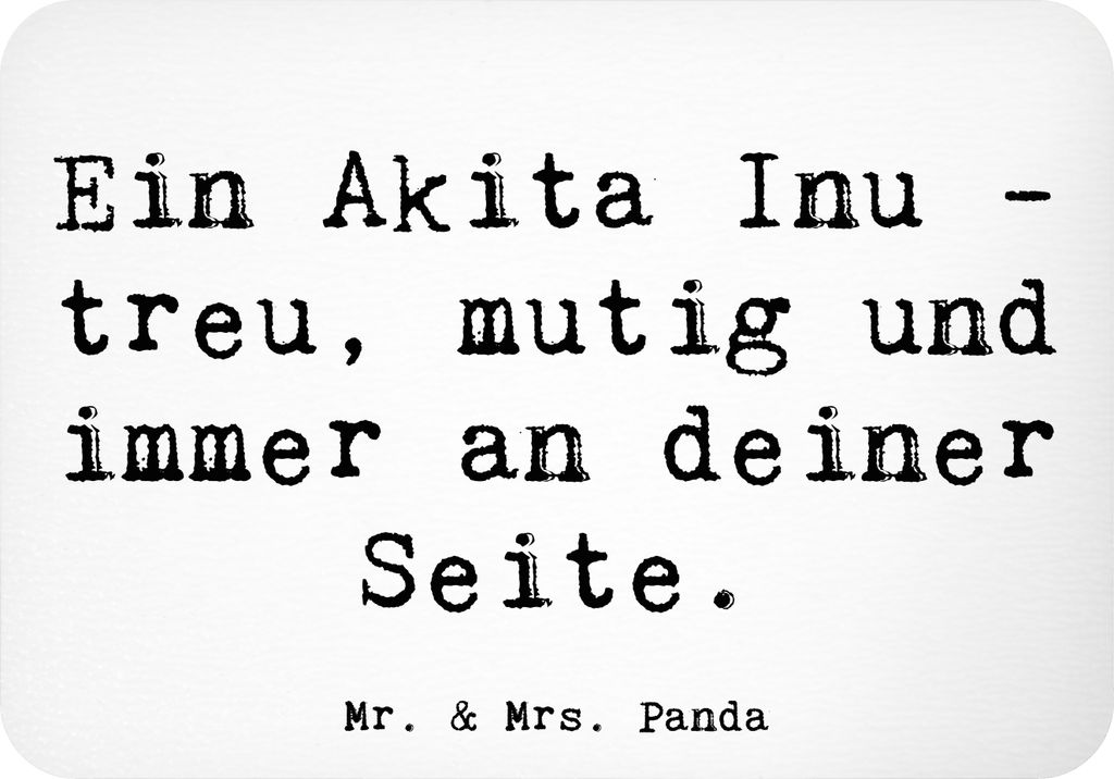 Mr. & Mrs. Panda magnet Spruch Akita Inu Freund - Weiß - Geschenk, Pinnwandmagnet, whiteboardmagnet, intelligenter Hund, Notizhalter, Hunde, mutig...