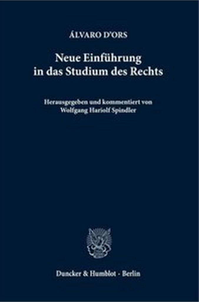 Neue Einführung in das Studium des Rechts