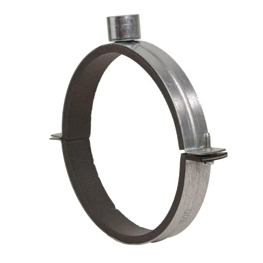 Lüftungsrohrschelle 355mm M8/M10 4-fach-Anschluss PE-Einlage