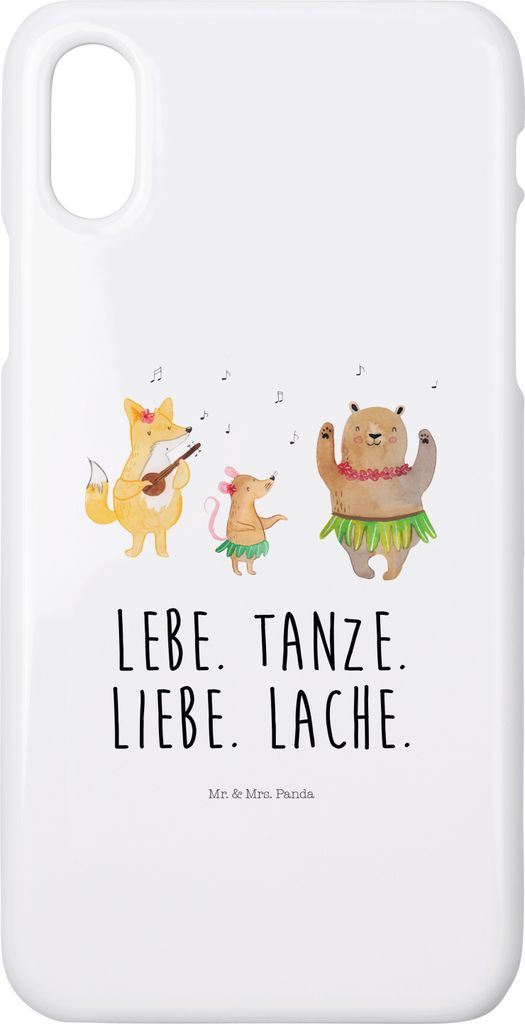 Mr. & Mrs. Panda Iphone 10 Handyhülle Waldtiere Aloha - Weiß - Geschenk, Igel, Cover, Musik, Handy, Wald, Bär, Hase, X, Lustige Sprüche, Hülle
