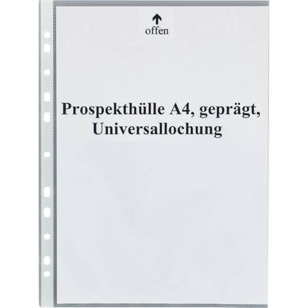 Soennecken Prospekthülle 1502 DIN A4 PP transparent 100 Produktbild 