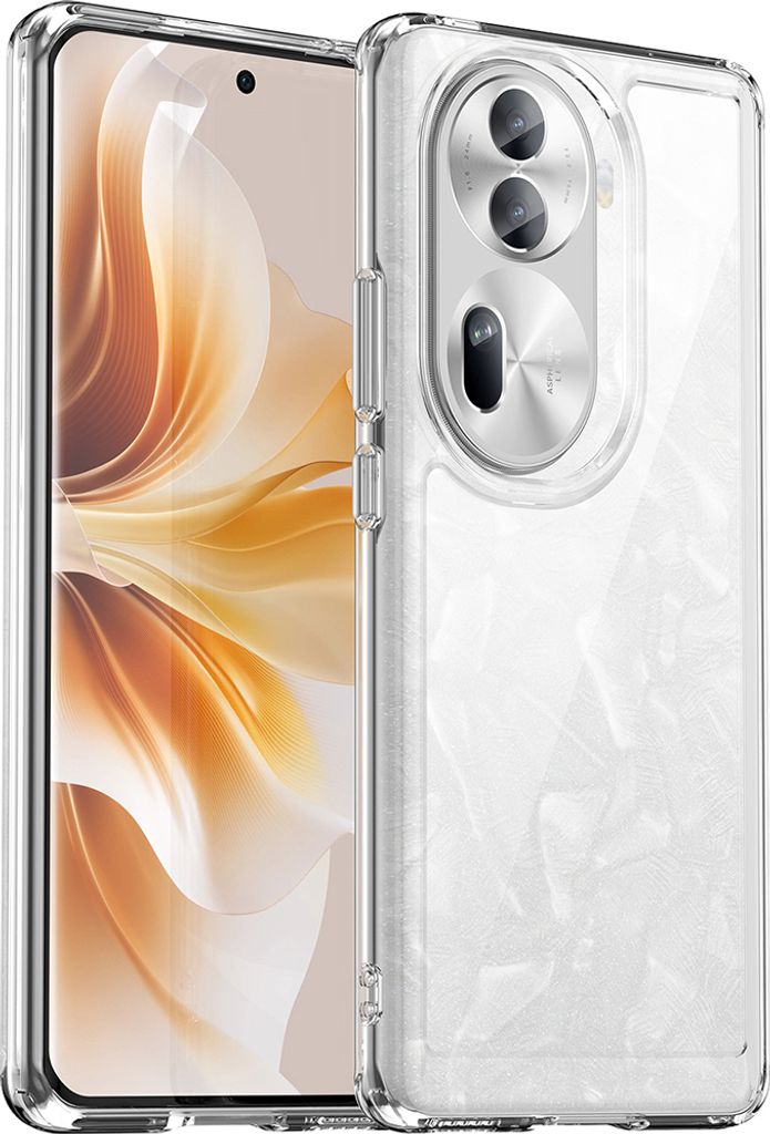 Schutzhülle für Oppo Reno11 Pro Klar Rückseite Stoßfeste TPU Silikon Bumper Hülle Transparent