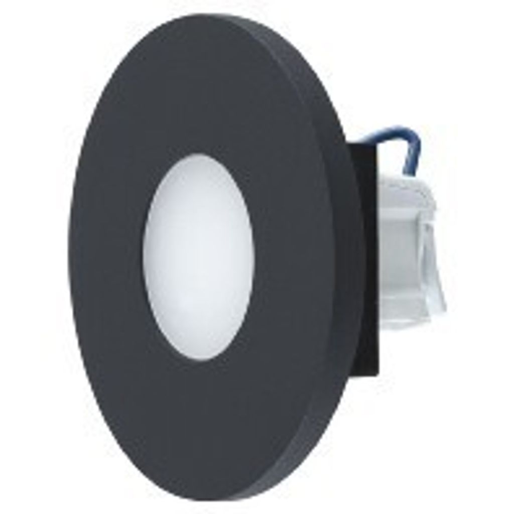 EVN LR01840A - vertieft - Rund - 1 Glühbirne(n) - 4000 K - IP44 - Anthrazit