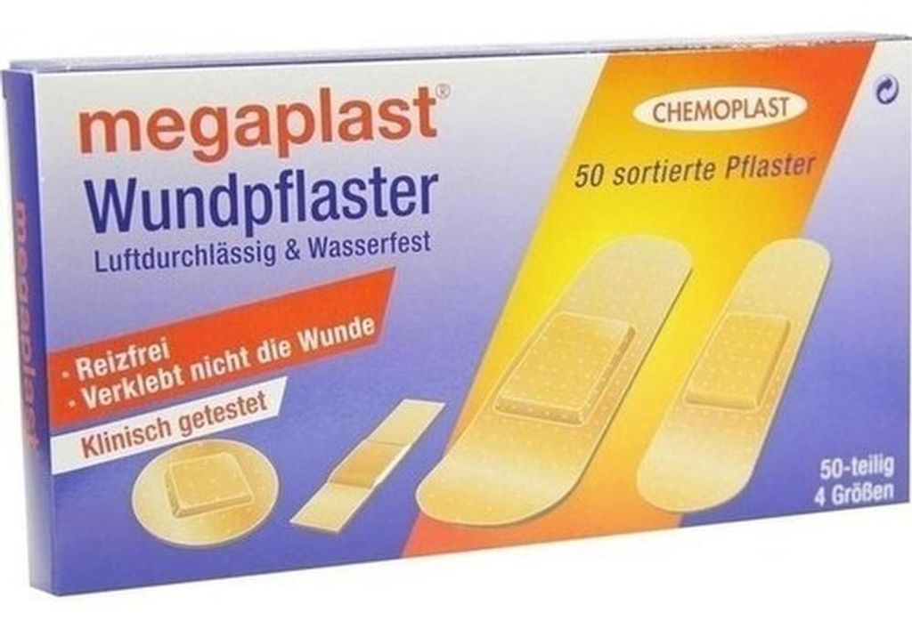 Náplasti na rany Megabox 50 ks v 4 veľkostiach Obrázok produktu 
