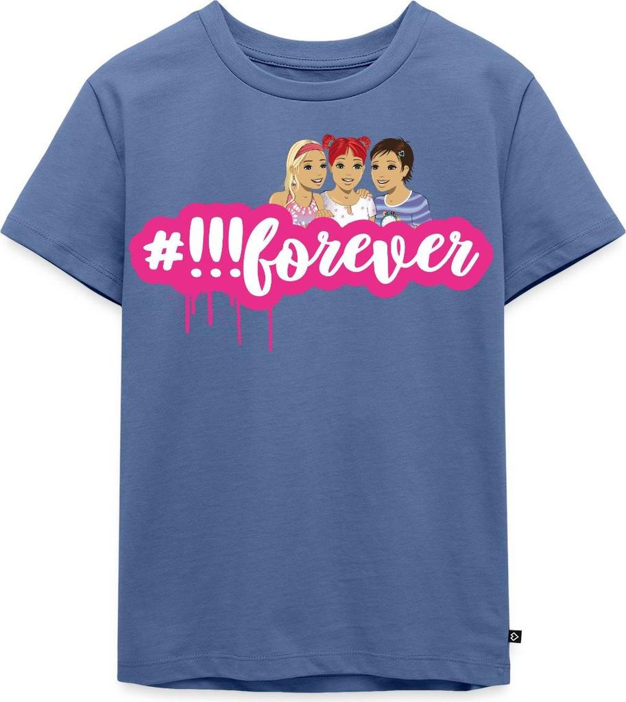 Spreadshirt Die Drei Ausrufezeichen #forever Kinder Premium T-Shirt, 110/116 (4 Jahre), Taubenblau