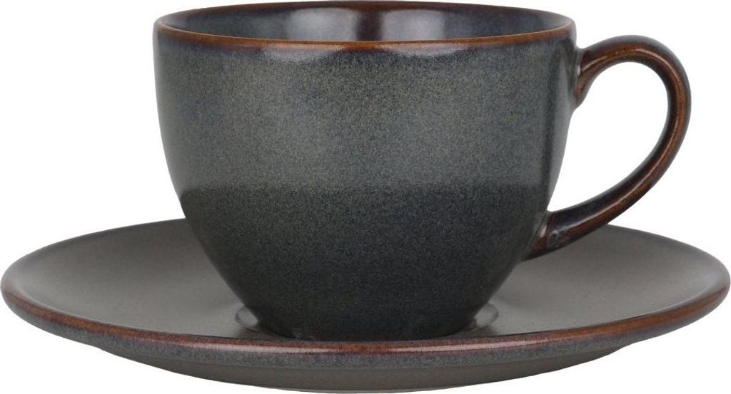 Bonna Gloire - Teetassen und Untertasse - 230 cc - Porcelain - 6er set