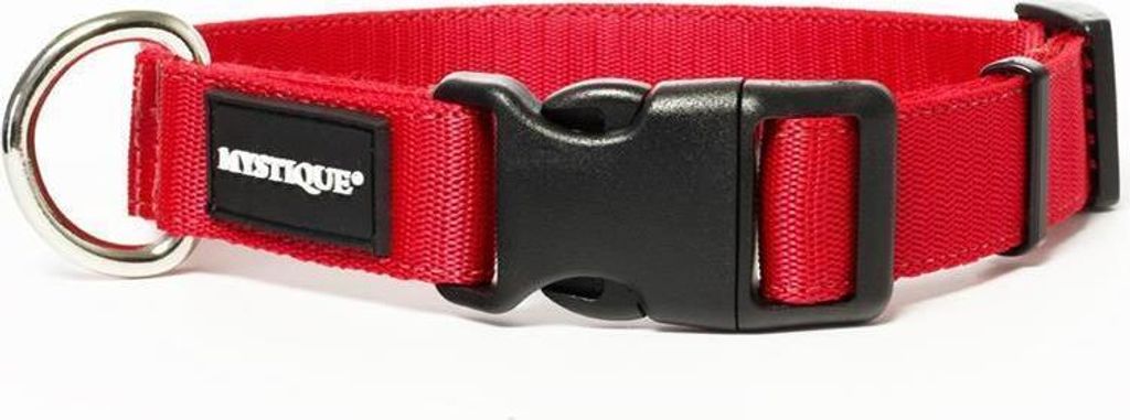 Mystique Nylon Halsband Profi 25mm rot 55-65cm