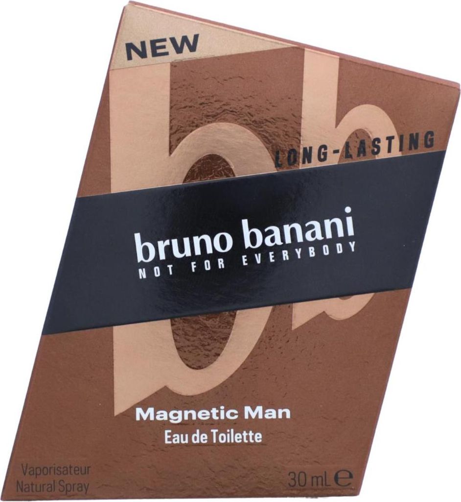 bruno banani Magnetic Man EDT 30ml fesselnd holziger Produktbild 